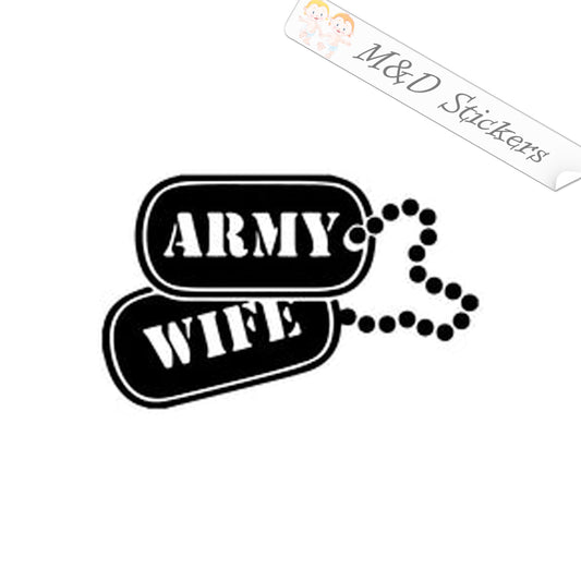 US Army Wife (4.5" - 30") Vinyl Decal in Different colors & size for Cars/Bikes/Windows