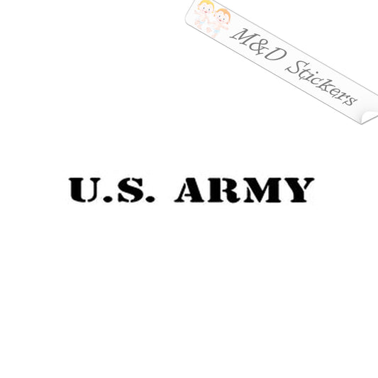 US Army script (4.5" - 30") Vinyl Decal in Different colors & size for Cars/Bikes/Windows