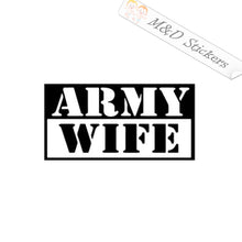 US Army Wife (4.5" - 30") Vinyl Decal in Different colors & size for Cars/Bikes/Windows