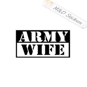 US Army Wife (4.5" - 30") Vinyl Decal in Different colors & size for Cars/Bikes/Windows