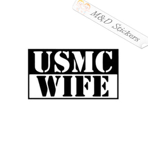 USMC wife (4.5" - 30") Vinyl Decal in Different colors & size for Cars/Bikes/Windows
