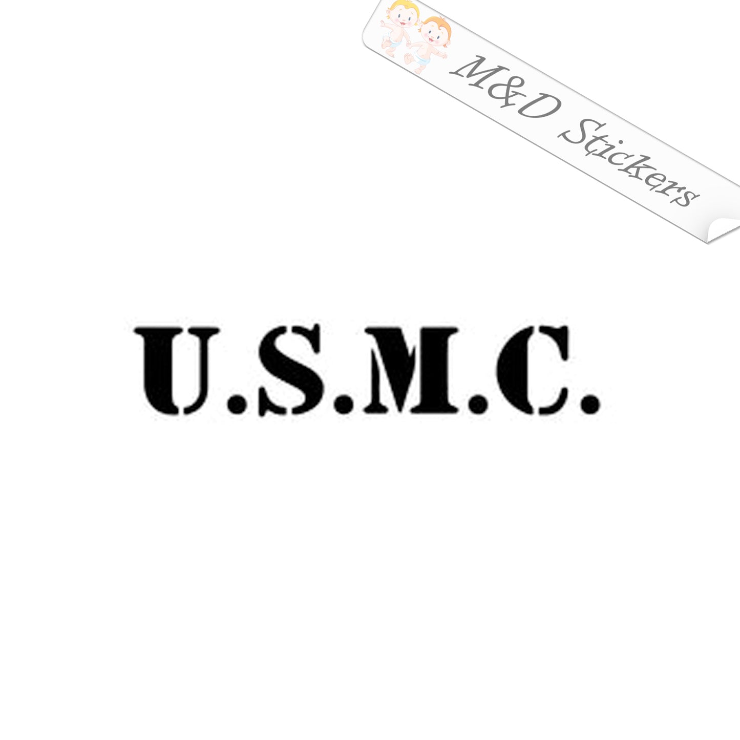 USMC (4.5" - 30") Vinyl Decal in Different colors & size for Cars/Bikes/Windows