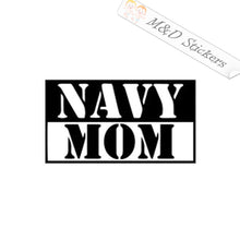 Navy Mom (4.5" - 30") Vinyl Decal in Different colors & size for Cars/Bikes/Windows