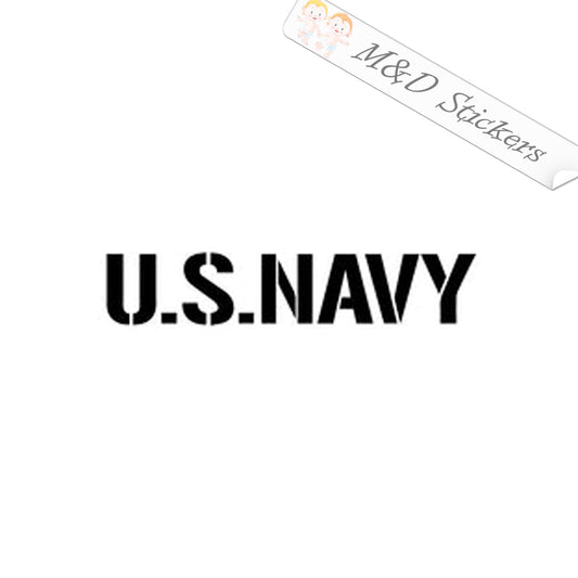 US Navy Script (4.5" - 30") Vinyl Decal in Different colors & size for Cars/Bikes/Windows