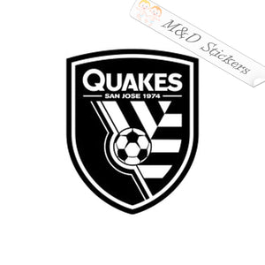 MLS San Jose Earthquakes Football Club Soccer Logo (4.5" - 30") Decal in Different colors & size for Cars/Bikes/Windows