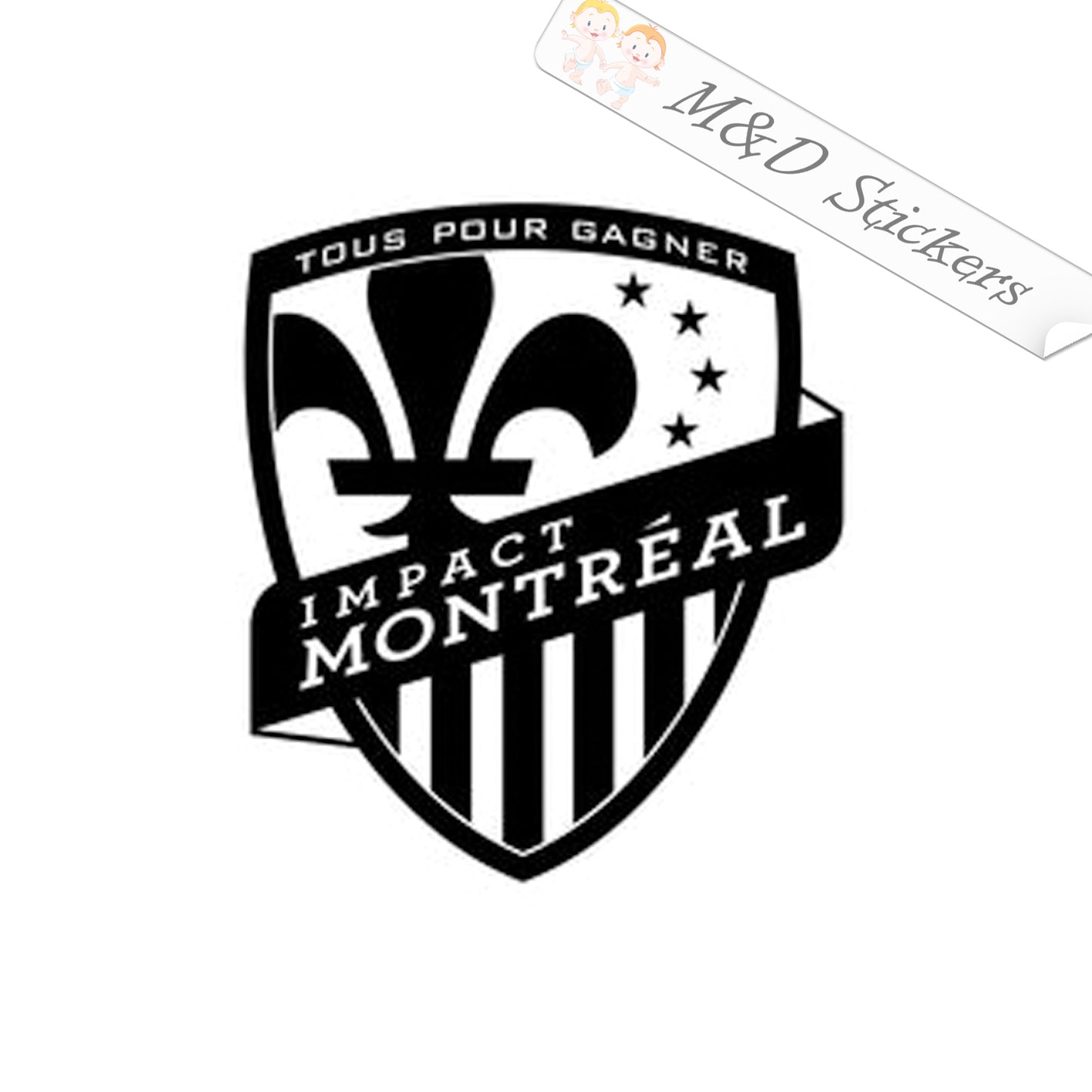 MLS CF Montr̩al Football Club Soccer Logo (4.5" - 30") Decal in Different colors & size for Cars/Bikes/Windows