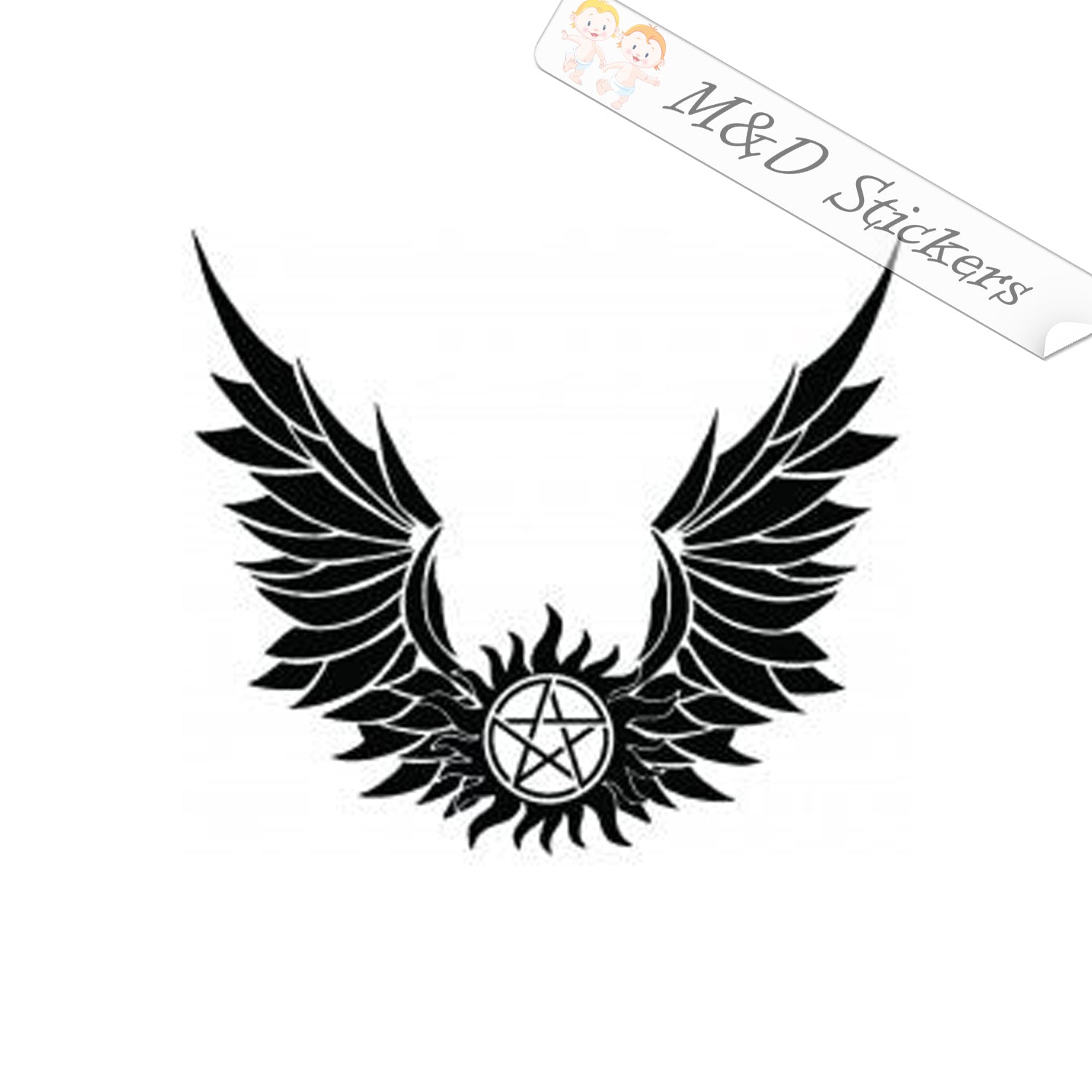 With Wings-Supernatural Sticker