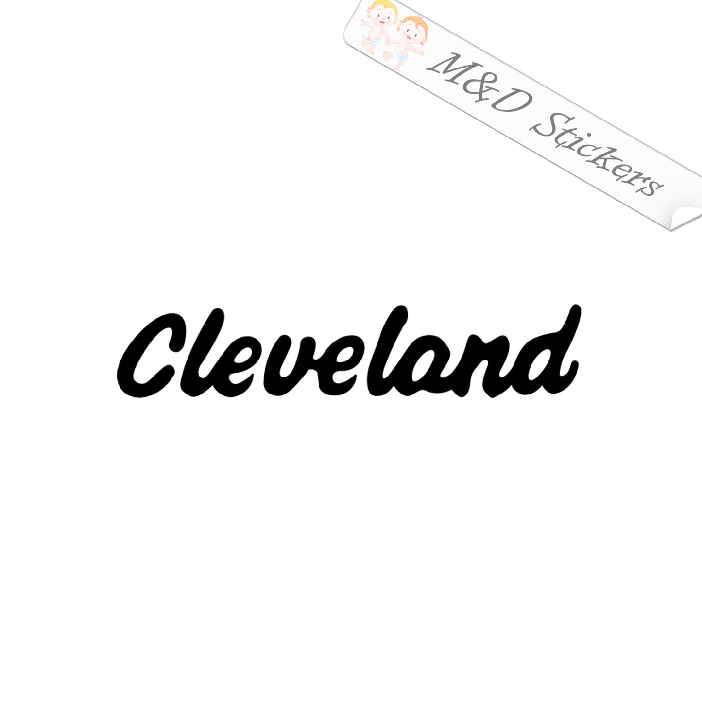 Cleveland golf Logo (4.5" - 30") Vinyl Decal in Different colors & size for Cars/Bikes/Windows