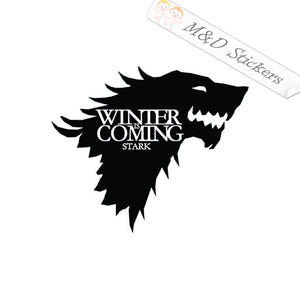 Stark wolf Game of Thrones (4.5" - 30") Vinyl Decal in Different colors & size for Cars/Bikes/Windows