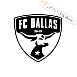 MLS FC Dallas Football Club Soccer Logo (4.5" - 30") Decal in Different colors & size for Cars/Bikes/Windows