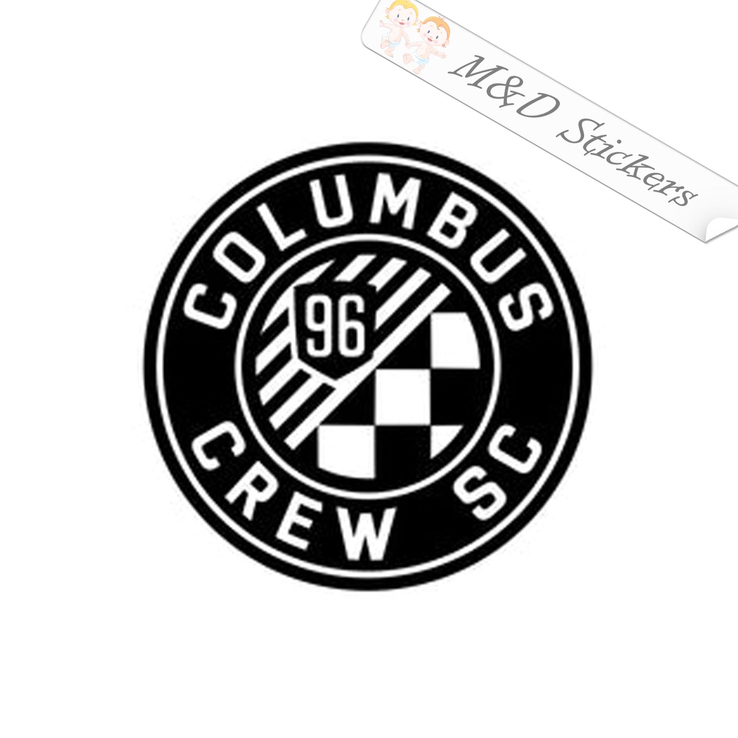 MLS Columbus Crew Football Club Soccer Logo (4.5" - 30") Decal in Different colors & size for Cars/Bikes/Windows