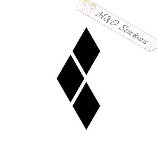 Harley Quinn Symbol (4.5" - 30") Vinyl Decal in Different colors & size for Cars/Bikes/Windows