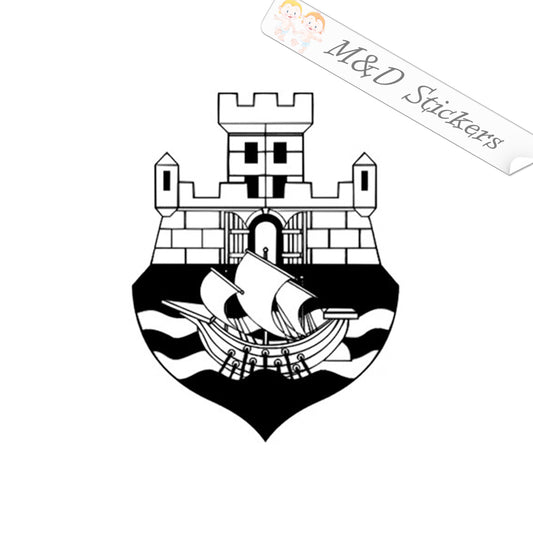 Coat of Arms of Belgrade (4.5" - 30") Decal in Different colors & size for Cars/Bikes/Windows