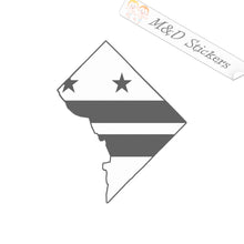 DC District of Columbia Flag (4.5" - 30") Vinyl Decal in Different colors & size for Cars/Bikes/Windows