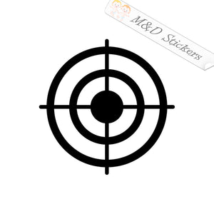 2x Hunting Crosshair Target Vinyl Decal Sticker Different colors & size for Cars/Bikes/Windows