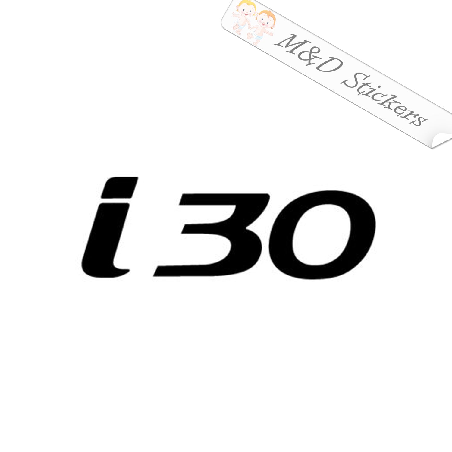 Hyundai i30 script (4.5 - 30) Vinyl Decal in Different colors & size –  M&D Stickers