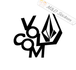 Volcom Logo (4.5" - 30") Vinyl Decal in Different colors & size for Cars/Bikes/Windows