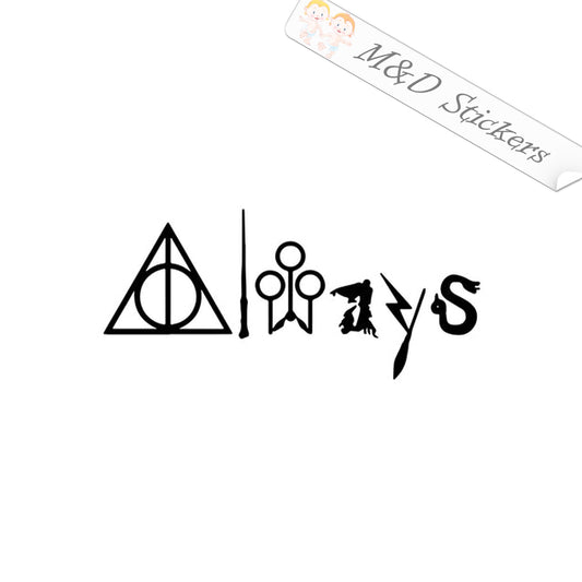 Always Harry Potter (4.5" - 30") Vinyl Decal in Different colors & size for Cars/Bikes/Windows