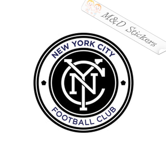 MLS New York City FC Soccer Logo (4.5" - 30") Decal in Different colors & size for Cars/Bikes/Windows