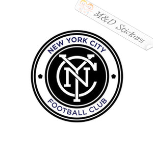 MLS New York City FC Soccer Logo (4.5" - 30") Decal in Different colors & size for Cars/Bikes/Windows