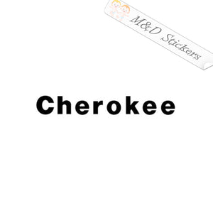 Jeep Cherokee Script (4.5" - 30") Vinyl Decal in Different colors & size for Cars/Bikes/Windows