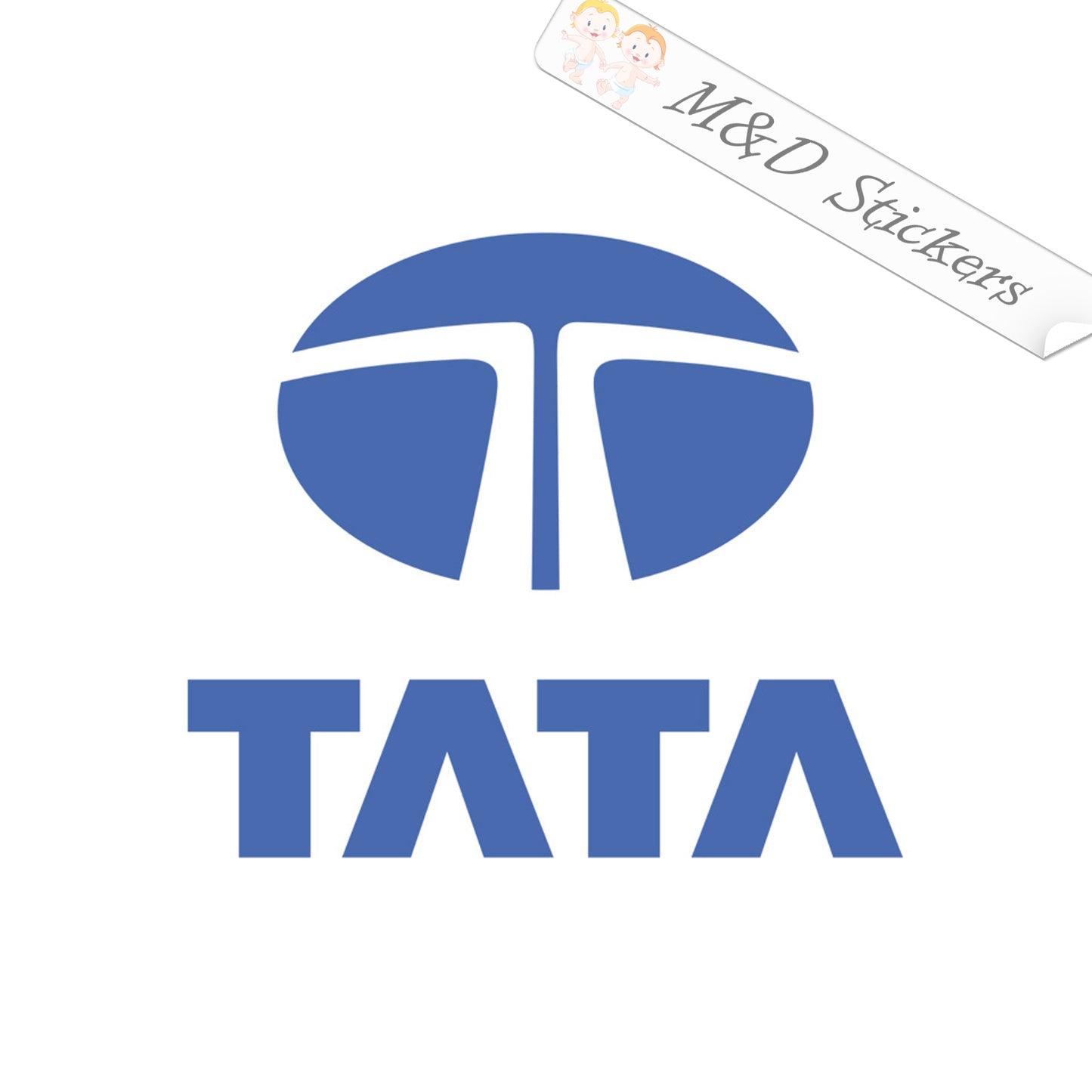 Tata Cars Logo (4.5" - 30") Vinyl Decal in Different colors & size for Cars/Bikes/Windows