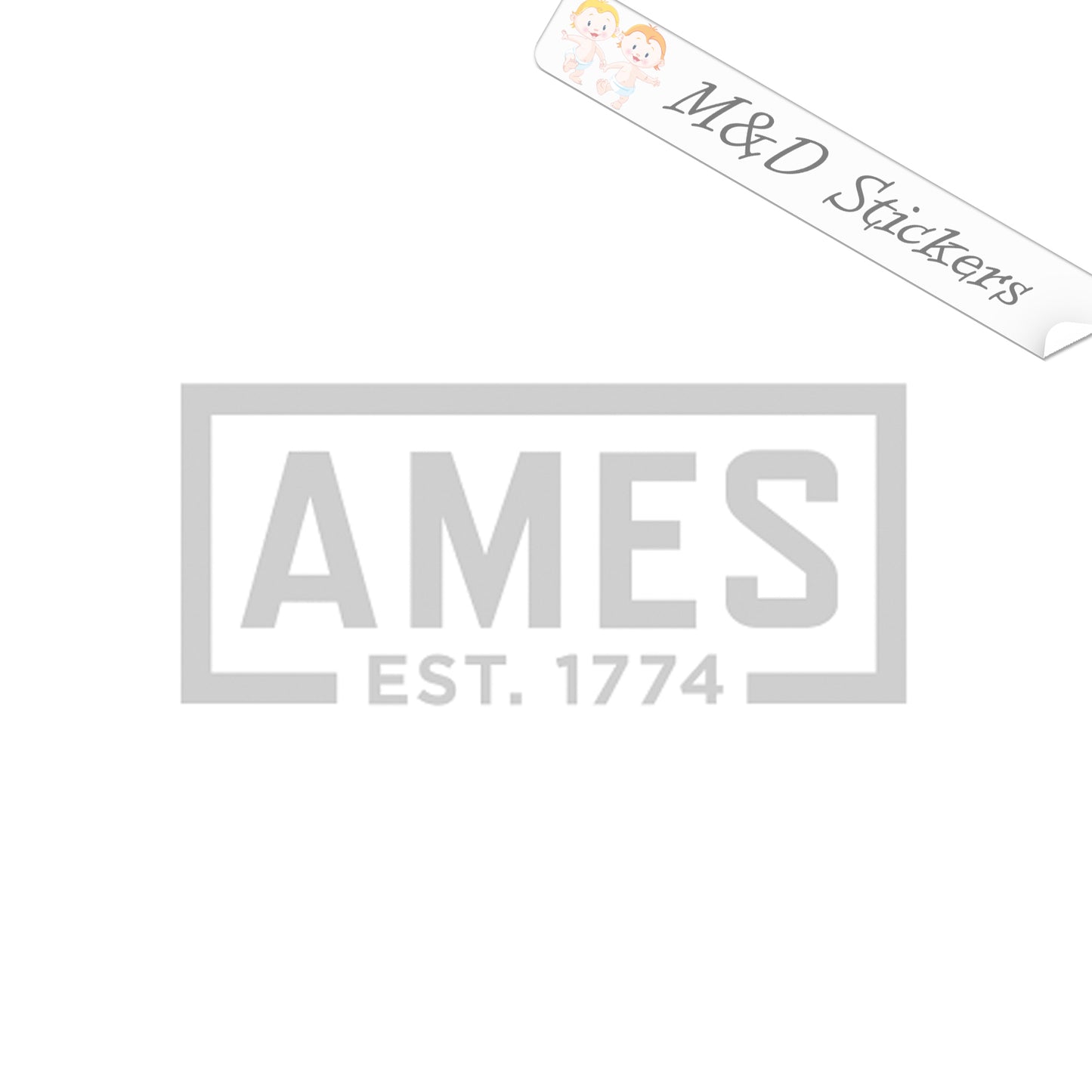 Ames tools Logo (4.5" - 30") Vinyl Decal in Different colors & size for Cars/Bikes/Windows