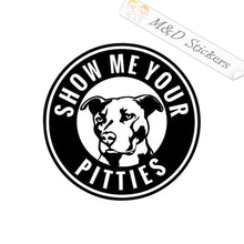 2x Funny Pittbull Dog Vinyl Decal Sticker Different colors & size for Cars/Bikes/Windows