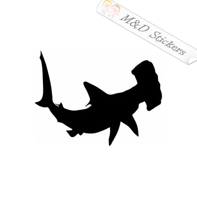 2x Shark Vinyl Decal Sticker Different colors & size for Cars/Bikes/Windows