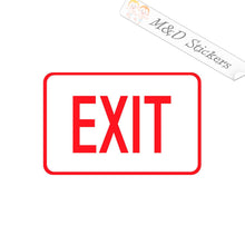 Exit sign (4.5" - 30") Vinyl Decal in Different colors & size for Cars/Bikes/Windows