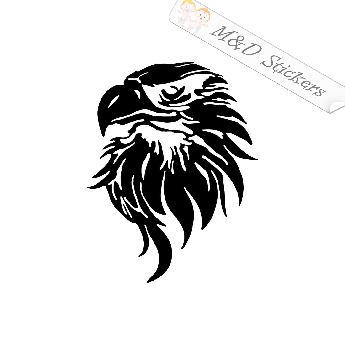 2x Eagle Vinyl Decal Sticker Different colors & size for Cars/Bikes/Windows
