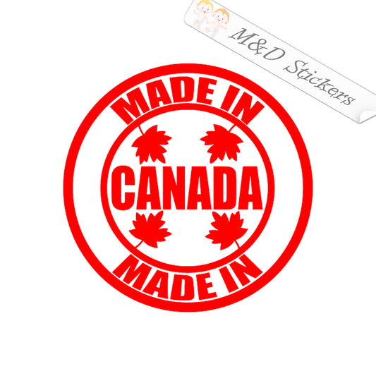 Made in Canada (4.5" - 30") Vinyl Decal in Different colors & size for Cars/Bikes/Windows