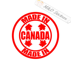 Made in Canada (4.5" - 30") Vinyl Decal in Different colors & size for Cars/Bikes/Windows