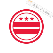 DC District of Columbia Flag Taxation without Representation (4.5" - 30") Vinyl Decal in Different colors & size for Cars/Bikes/Windows