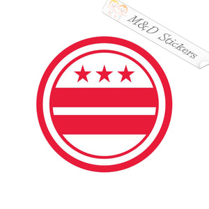 DC District of Columbia Flag Taxation without Representation (4.5" - 30") Vinyl Decal in Different colors & size for Cars/Bikes/Windows