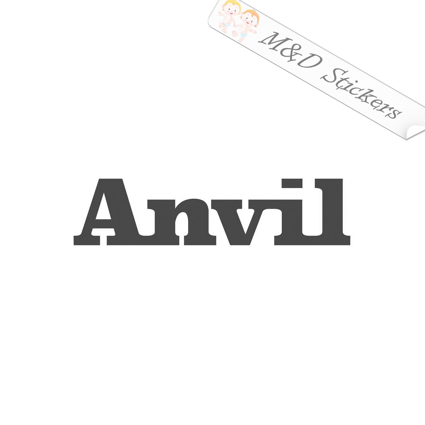 Anvil tools Logo (4.5" - 30") Vinyl Decal in Different colors & size for Cars/Bikes/Windows