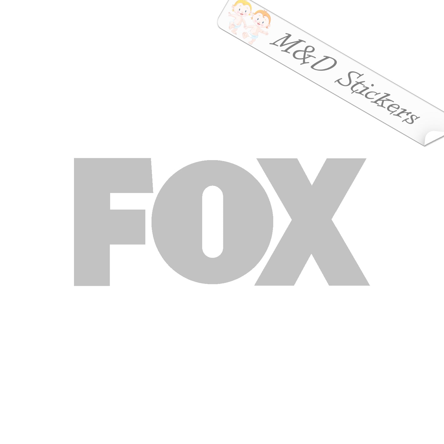 FOX Channel Logo (4.5" - 30") Vinyl Decal in Different colors & size for Cars/Bikes/Windows