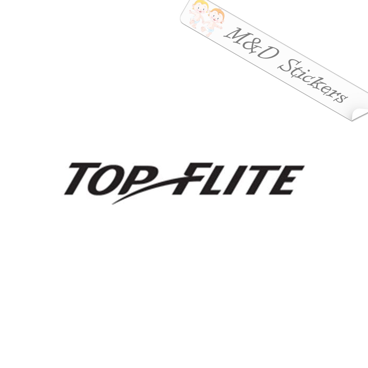 Top Flite golf balls Logo (4.5" - 30") Vinyl Decal in Different colors & size for Cars/Bikes/Windows