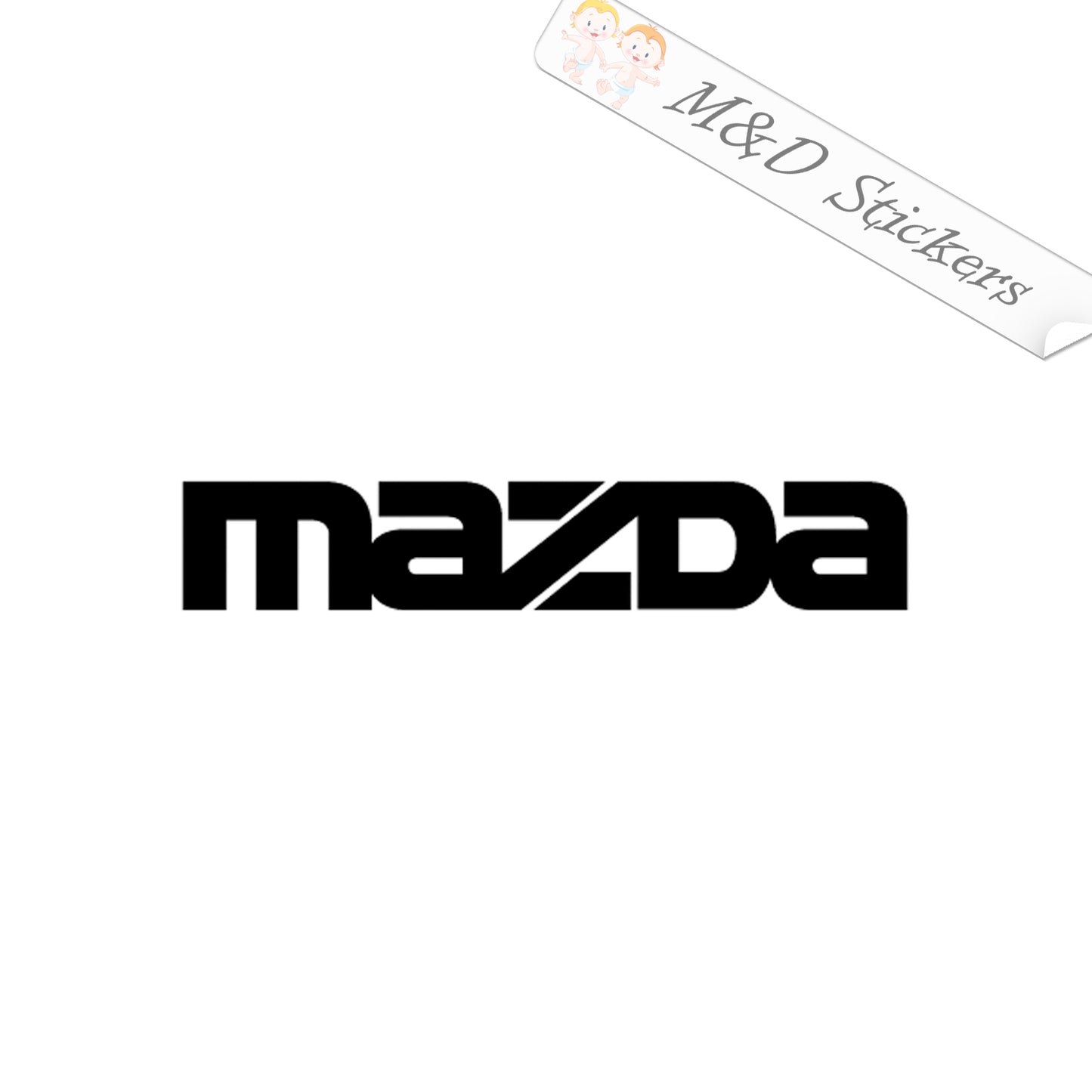 Mazda Cars Logo (4.5" - 30") Vinyl Decal in Different colors & size for Cars/Bikes/Windows