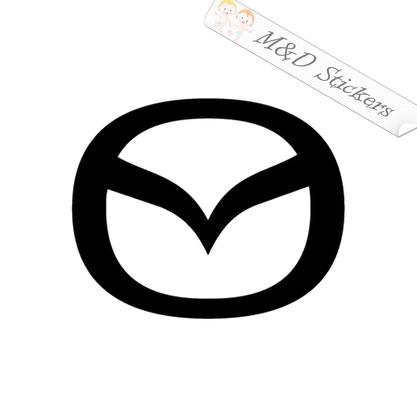 Mazda Cars Logo (4.5" - 30") Vinyl Decal in Different colors & size for Cars/Bikes/Windows