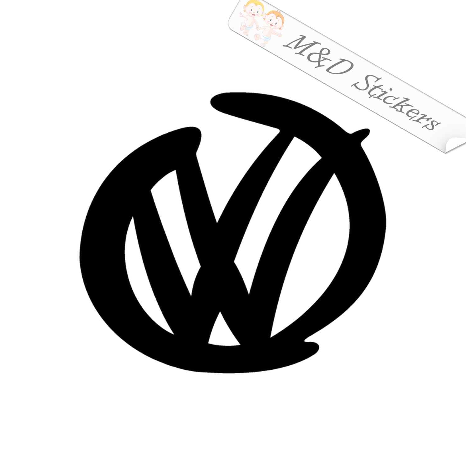 Vw Key Sticker Volkswagen Car Logo