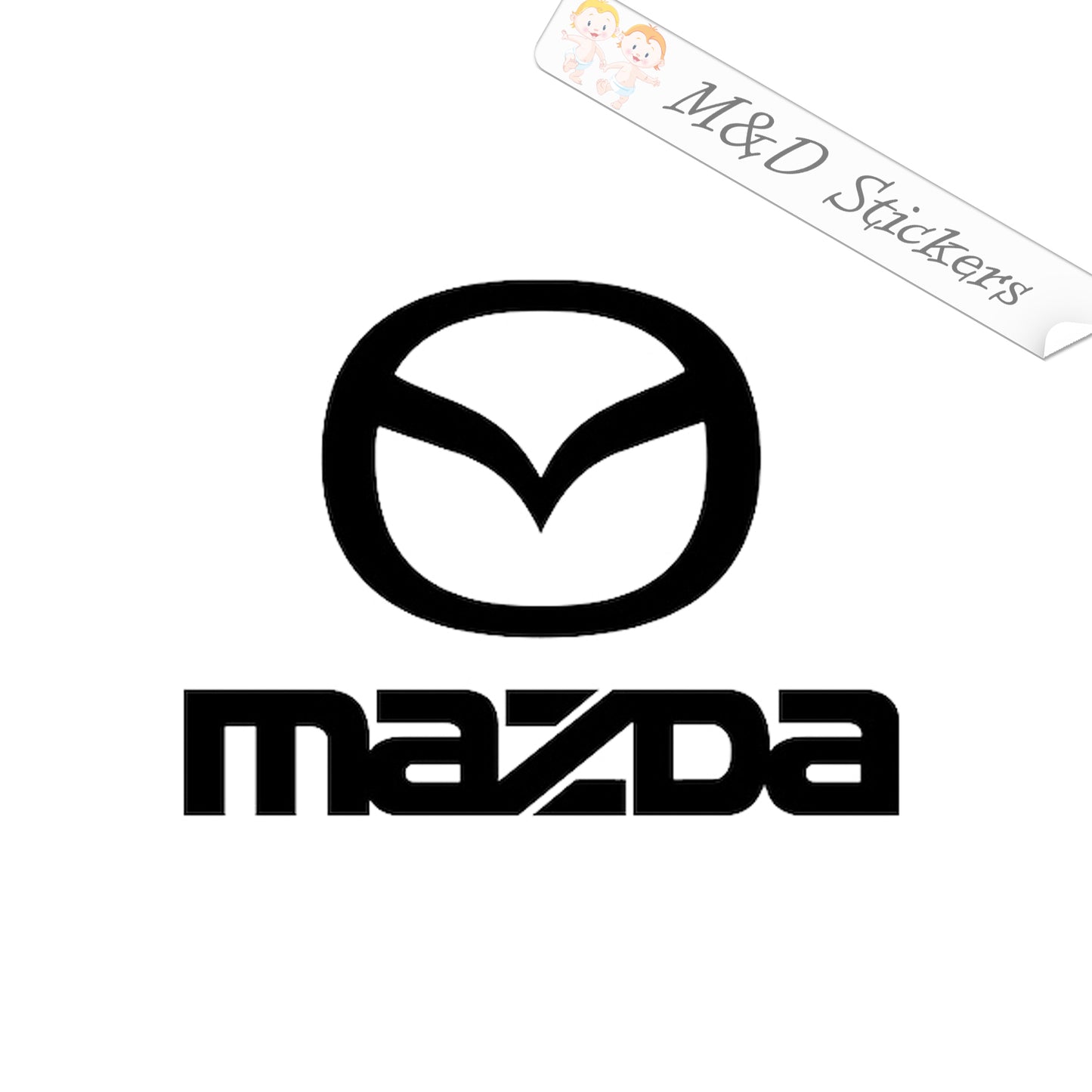 Mazda Cars Logo (4.5" - 30") Vinyl Decal in Different colors & size for Cars/Bikes/Windows