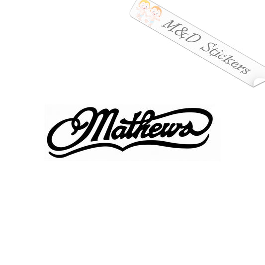 Mathews bows Logo (4.5" - 30") Vinyl Decal in Different colors & size for Cars/Bikes/Windows