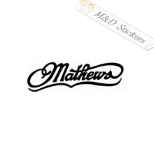 Mathews bows Logo (4.5" - 30") Vinyl Decal in Different colors & size for Cars/Bikes/Windows