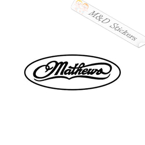 Mathews bows Logo (4.5" - 30") Vinyl Decal in Different colors & size for Cars/Bikes/Windows