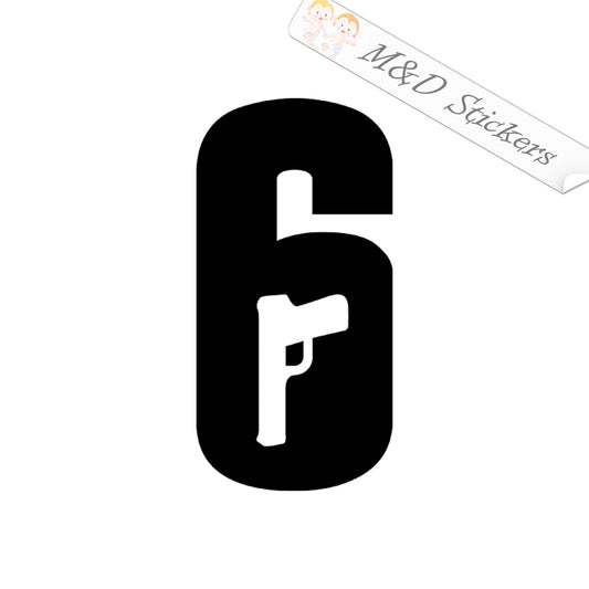Tom Clancy's Rainbow Six Logo Video Game (4.5" - 30") Vinyl Decal in Different colors & size for Cars/Bikes/Windows