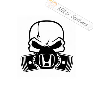 Honda Skull Mask (4.5" - 30") Vinyl Decal in Different colors & size for Cars/Bikes/Windows