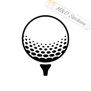 Golf Ball (4.5" - 30") Vinyl Decal in Different colors & size for Cars/Bikes/Windows