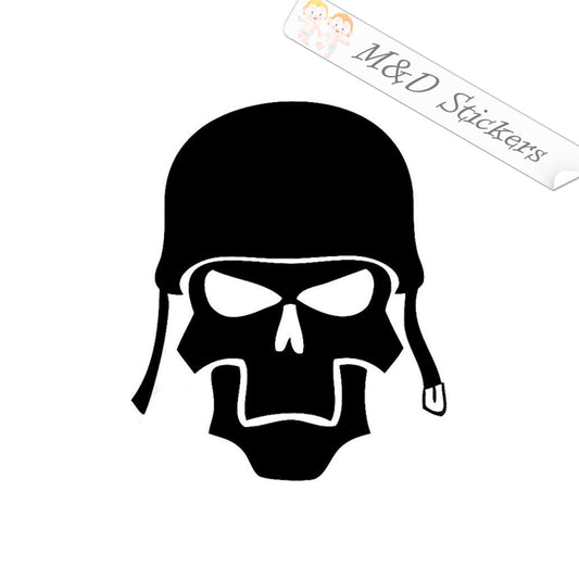 Army Soldier skull (4.5" - 30") Vinyl Decal in Different colors & size for Cars/Bikes/Windows