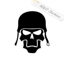 Army Soldier skull (4.5" - 30") Vinyl Decal in Different colors & size for Cars/Bikes/Windows